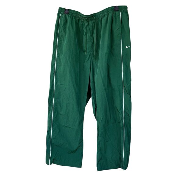 Nike Women's 2X Plus Size Windrunner High-Waist Woven Open-Hem Pants Green NWT - Picture 1 of 4